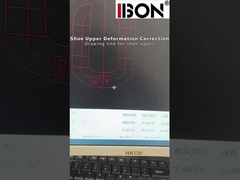 Perfecte lijntekening en deformatiecorrectie voor de bovenste opening van schoenen