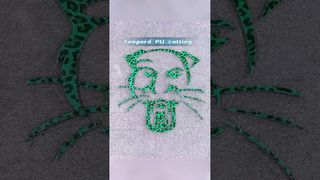 Kan CNC deze perfecte luipaardvorm snijden? PU-snijtest