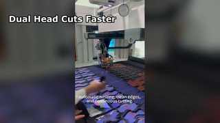 IB1606 Snijmachine met dubbele kop | Meerlaags snijden voor schoenenfabrieken