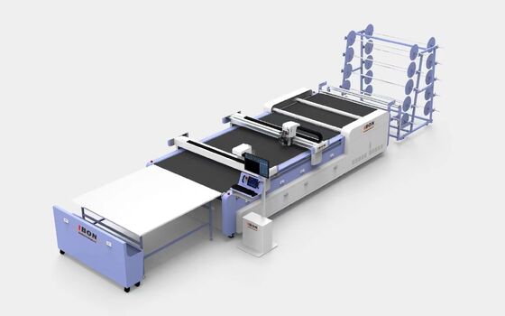 Goede prijs IB1616 Dubbelkoppige Multi-Layer CNC Snijmachine met HD Visueel Positioneringssysteem voor Leer en Stof online